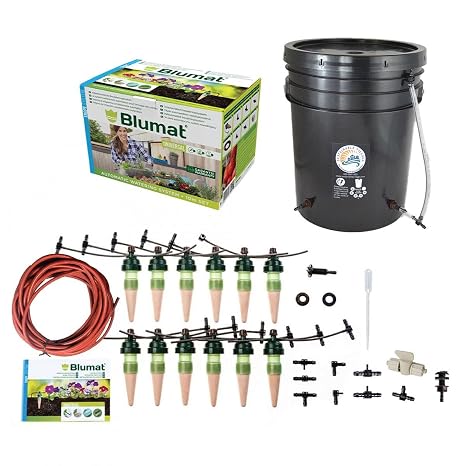 Blumat TROPF Medium Deluxe Irrigation Kit (12 Pack), Water Up to 12 Plants | Automatic Watering System | Garden, Patio, Hanging Baskets, Raised Bed, Greenhouse | Sustainable Outdoor System