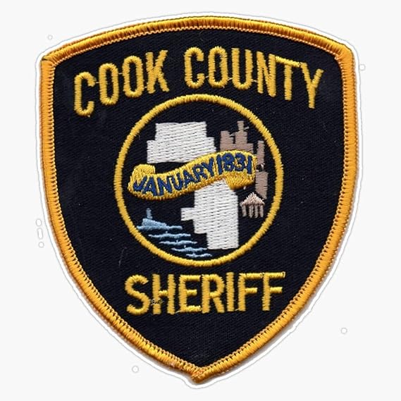 Cook County Sheriff Vinyl Decal Wall Laptop Bumper Sticker 5(RDB-USA-STICKERS-4515)