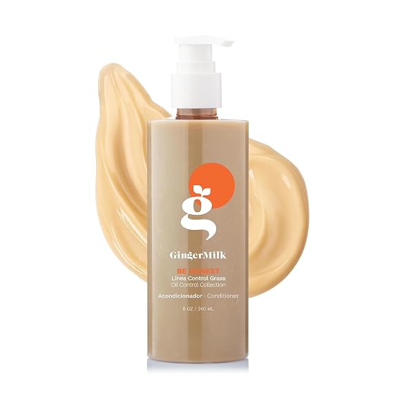 Ginger Milk BE HONEST Conditioner for all hair types. Rich in botanical actives and vitamins for optimal suppleness and shine. (8.5 fl oz.)