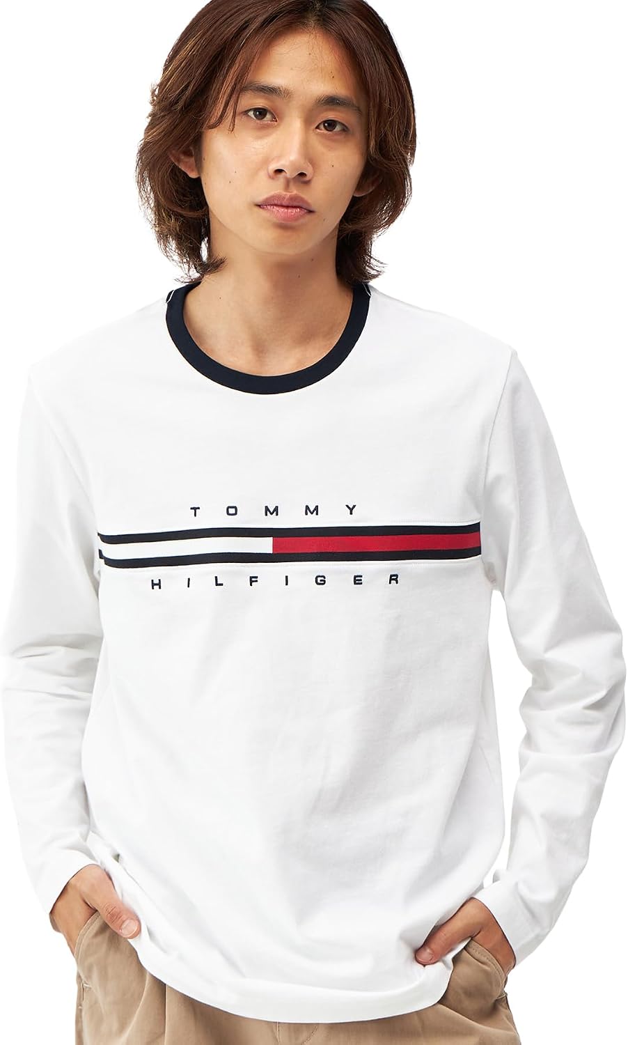 Tommy Hilfiger Online ExclusiveTommy Hilfiger Logo Long Sleeve T-ShirtTINO TEE C8378A9736