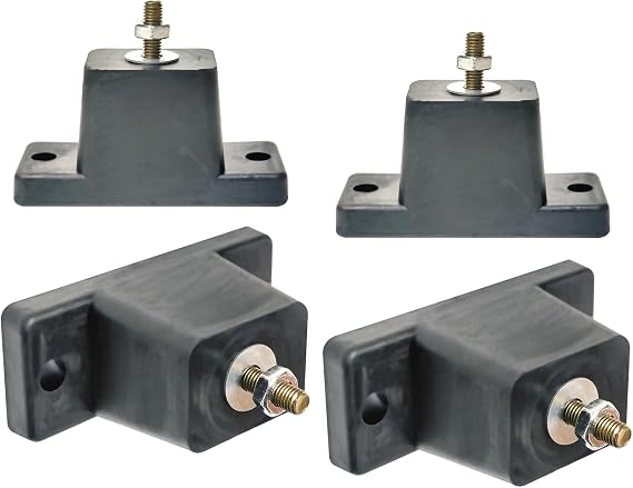 Air Conditioner Bracket Anti Vibration shock absorber, Compressor Foot Mount Vibration Isolator, for Mini Split Air Conditioners Condensers Shock Absorbing Rubber Mounting Bracket (4 pack)