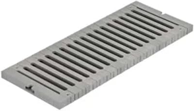 8-Inch Channel Drain Grate, Heavy-Duty Polymer, 39.4 Long Class C Rated for Driveways, Parking Lots & High-Traffic Areas