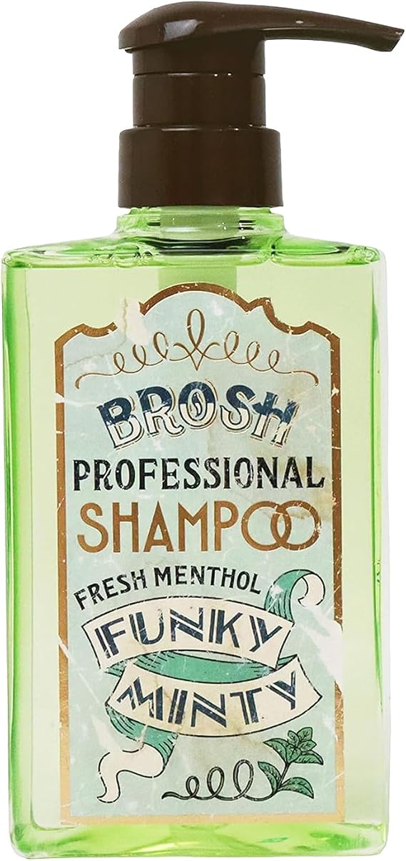 BROSHブロッシュ SHAMPOO FUNKY MINTY 400ml Botanical Shampoo Ice Mint