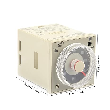 H3CR-A8 delay Timer Relay, knob Control Timer Relay 1.2S-300H 8 pin 100-240 V AC 100-125 V DC