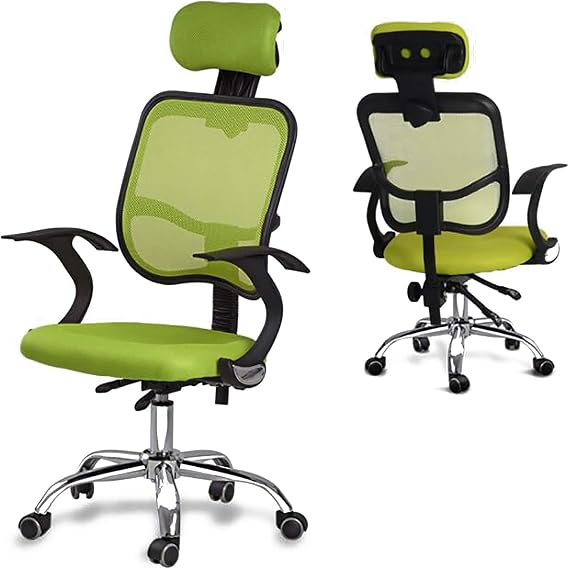 Office Chair Gaming Chair Computer Chair Mesh Computer Chair with Adjustable Headrest,Swivel Task Executive Chair,Ergonomic Office Chair,High Back Desk Chair with Lumbar Support Ti