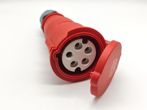 Elecbee IP44 Waterproof Industrial Connector Socket 5Pin 16A-6H 380V-415V 3P+E+N IP44