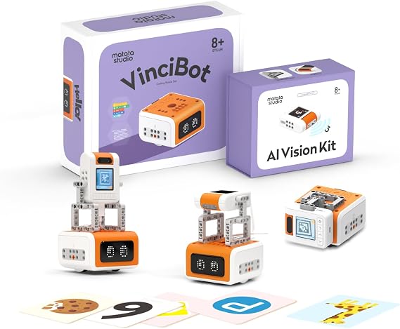 Vincibot Coding Robot with AI Vision Kit for Kids 8-12
