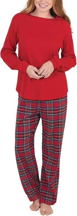 PajamaGram Winter Pajamas For Women - Plaid PJs Flannel Pants