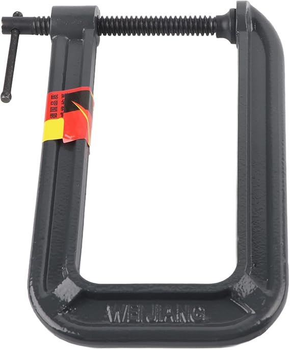Heavy Duty Deep Throat U-Clamp, Steel Deep Reach C Clamp, Versatile Clamp with T Handle for Brake, Parts Assembly, Fastening, Welding