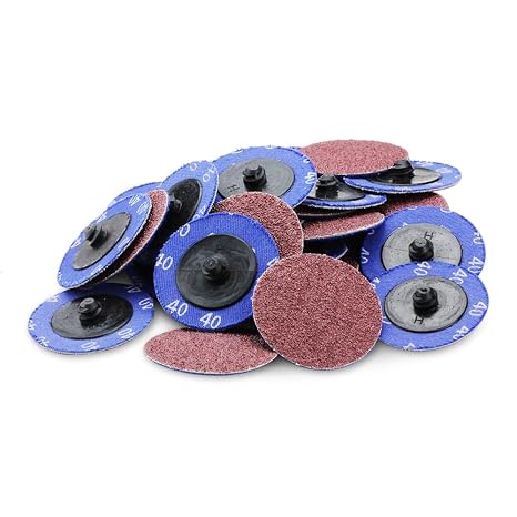 BHA 2" Aluminum Oxide Quick Change Sanding Discs, 40 Grit - 25 Pack