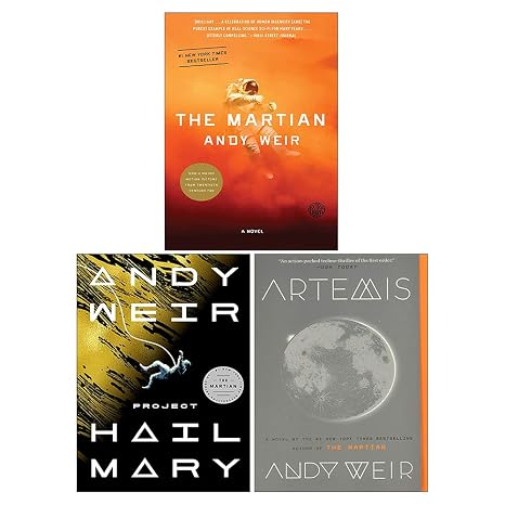 Andy Weir 3 Books Collection Set(Project Hail Mary [Hardcover], Artemis, The Martian)