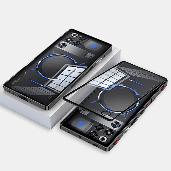 Redmagic 11S Proケース、クリアマット 2イン1 傷防止保護カバー、 Redmagic 11S Pro用耐衝撃フォンケース、ブラック