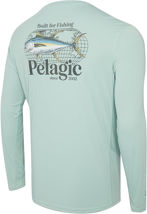 PELAGIC Apparel Men's Vaportek Worldwide YFT Fishing Shirt