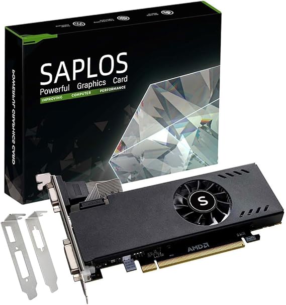 Radeon RX 550 Low Profile Graphics Card, 4GB GDDR5 128-bit, HDMI VGA DVI-D