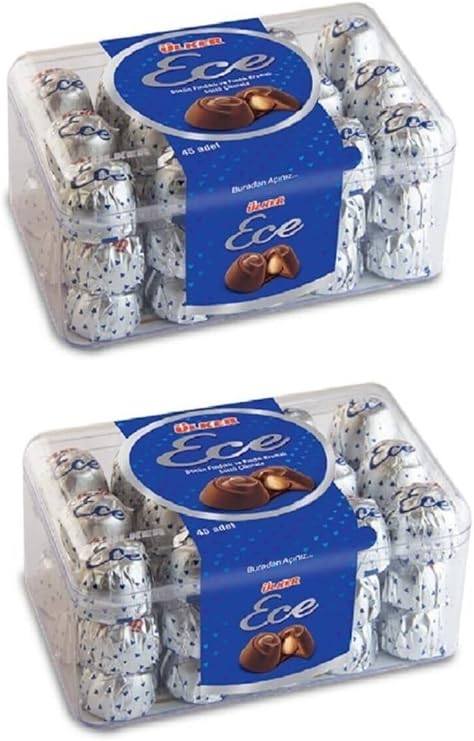 Ülker Ece Sütlü Çikolata, Bütün Fındıklı, 458 gr, 2'li Paket