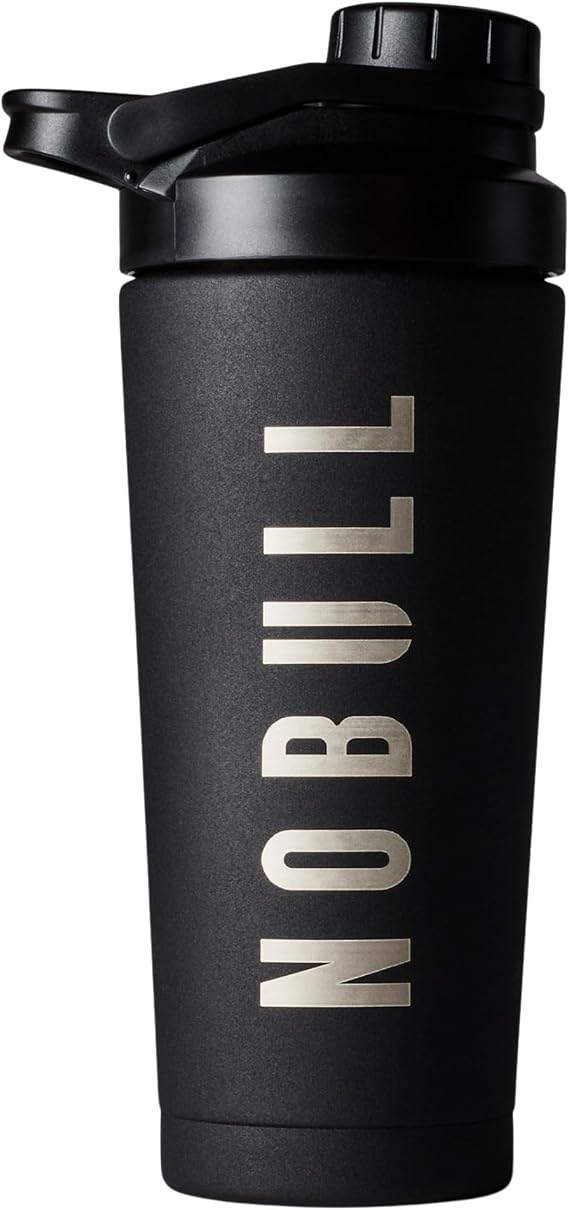 NOBULL Shaker Bottle | 24oz Insulated Stainless Steel, Leakproof Mixing for Gym Training & Workouts, 24oz