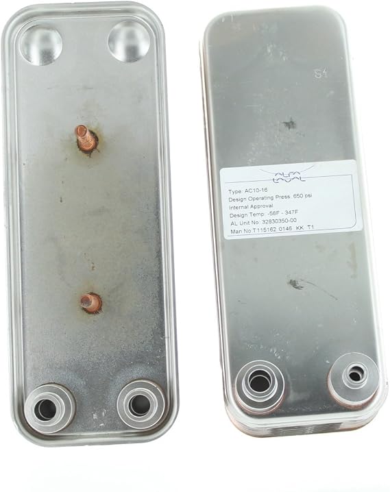 Alfa Laval AC10-16 Brazed Plate Heat Exchanger for 650 PSI Refrigerant
