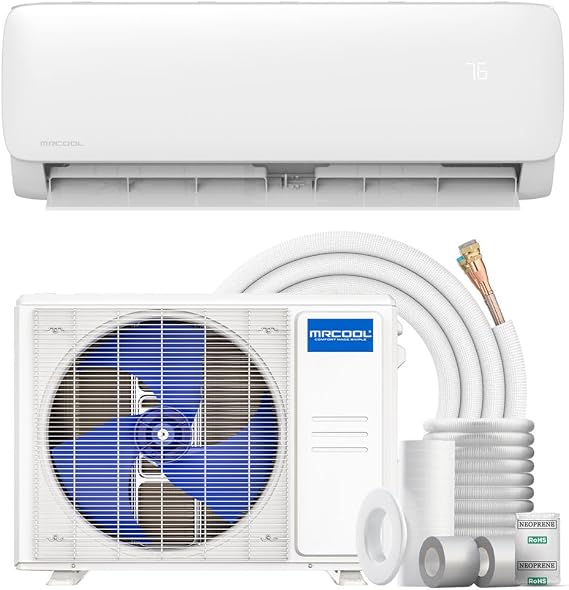 MrCool Easy Pro 9k BTU 20.2 SEER2 Ductless Heat Pump Split System 5th Generation - DIY Mini Split w/ 16ft Lineset & by IWAE