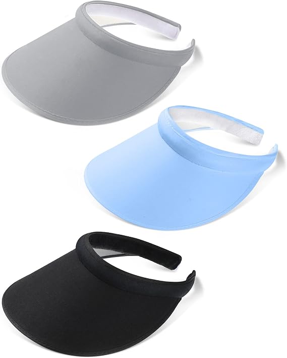 Geyoga 3 Pcs Sun Visor for Women Sports Hat