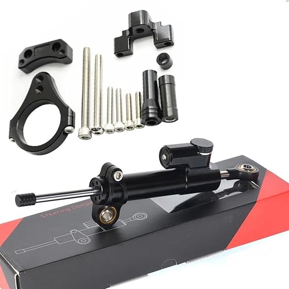 Motorcycle Stabilizer for The Scooter for KUGO G-Booster Dampers Brackets 50mm Clamp Stabilizer Steering Damper Mounting Bracket Support(Damper Bracket Set A2)