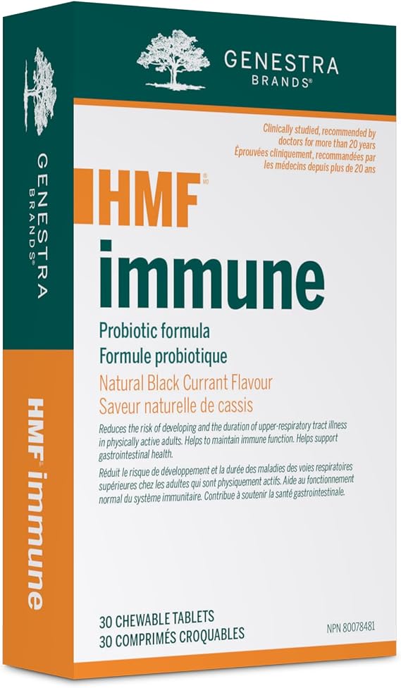 Genestra Brands HMF Immune, Black Currant Flavor, 30 Chewable Tablets