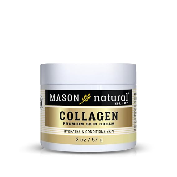 MASON NATURAL Collagen Anti-Aging Face & Body Cream, Pear Scent, 2 oz