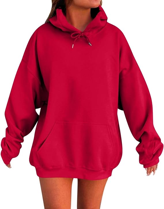 yaoeye Womens Oversized Hoodies Cute Sweatshirts Fleece Hooded Pullover Tops Sweaters Casual Comfy Fashion Outfits Clothes