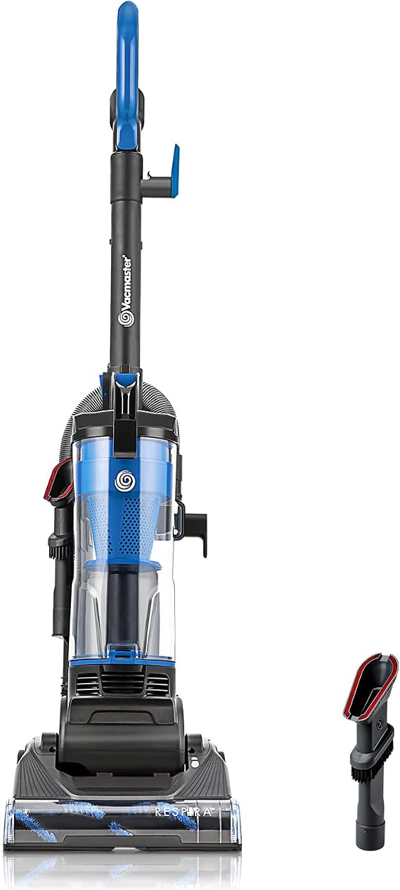Vacmaster UC0501 Bagless Upright Vacuum Cleaner | Large Dust Cup Capacity, Efficient Cyclone Filtration System, 17ft Cord, For Carpet, Hard Floor and Pet Hair