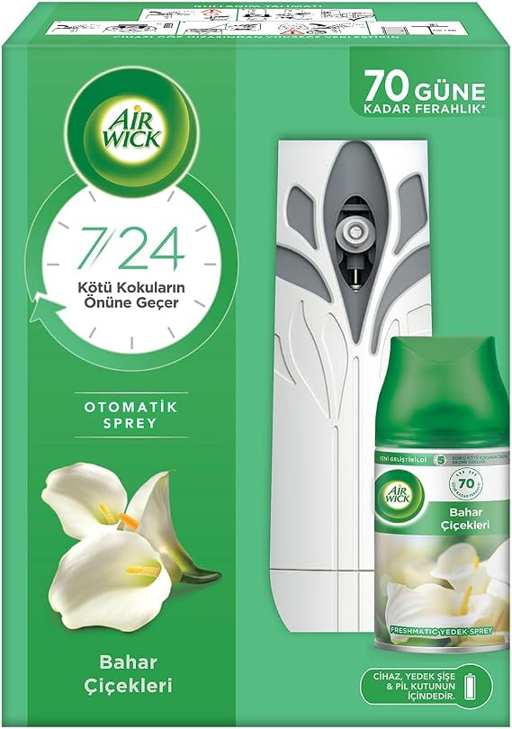 Air Wick Freshmatic Automatic Spray & Spring Flowers Replacement Spray Air Fragrance Kit