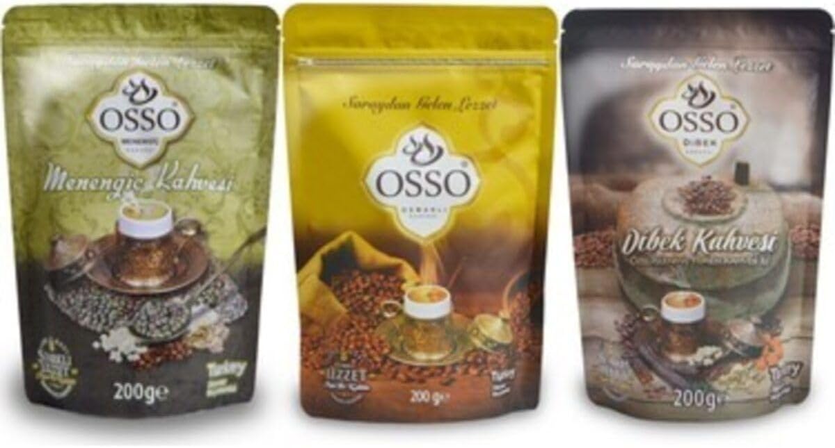 Osso 3 Pack (Dibek Osmanlı Menengiç) Coffee 3X200 Gr