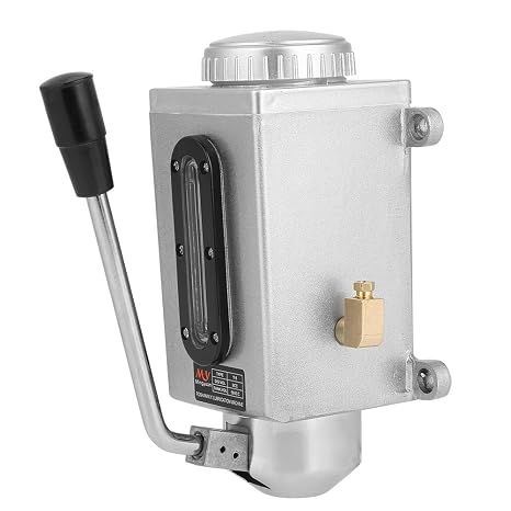 Manual Lubricator Oil Pump Hand Pump Lubricator 500CC 4mm Double Outlet Port for Milling Punching Cutting Machine