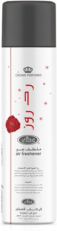 Al Rehab Red Rose - Citrus, Floral, Musky, Sweet - Air Freshener, 10.15 Ounce / 300 ml