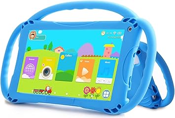 TOPELOTEK Kids Tablet 7 inch Tablet for Kids 3-7 Toddler Tablets WiFi Android 32GB Kids Tablets Parental Control Kids Learning Tab YouTube Netflix Kid-Proof Case