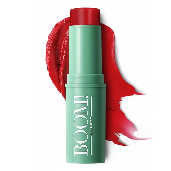Boomstick Parisian Red - 3-in-1 Cream Blush Stick for Eyes, Lips & Cheek