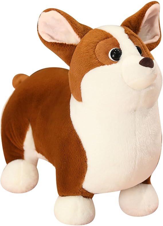 Cuddly Toy Corgi Cute Corgi Dog Plush Toy Plush Toy Dog Shiba Inu Soft Toy Stuffed Animal Toy Cuddly Cushion Plush Puppy Hug Pillow Gifts for Girls Boys (23 cm)