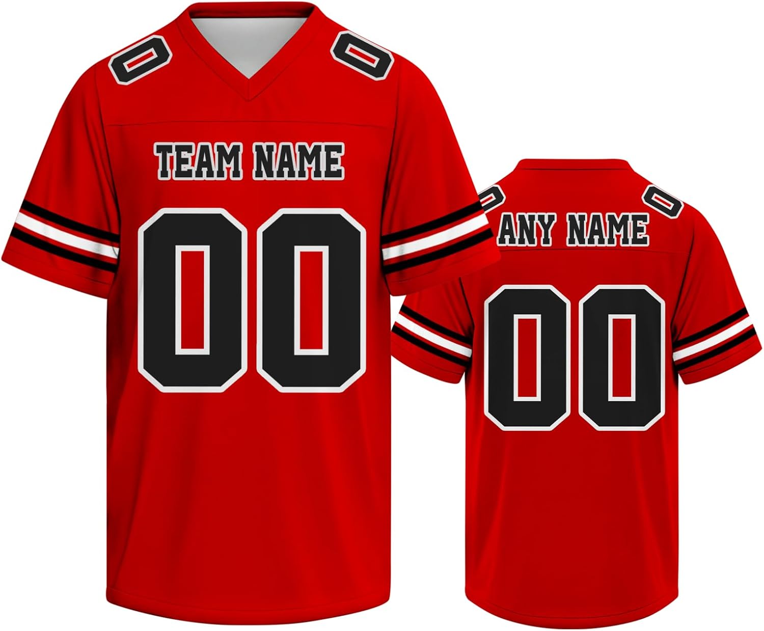 Custom Football Jersey Stitched Number Name & Team Name Personalized Football Shirt Uniform for Men Women Youth Kids
