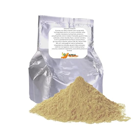 Banana Flavored Boba Bubble Tea Powder for Milk Tea Premium Instant Drink Mix - 2.2 LB bag for 40-45 Servings - Just Add Tapioca Pearls by BUBBLE TEA SUPPLY