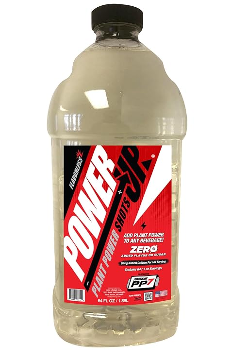 Power Up (Energy Shot) | 64 fl oz | Zero Added Sugar | Natural Caffeine from Green Coffee Bean | Performance Energy