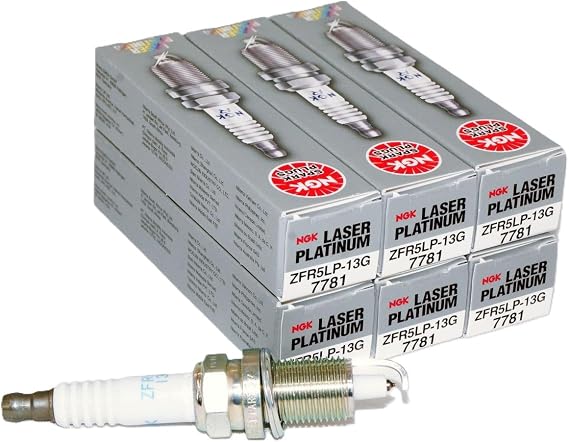 NGK Spark Plug ZFR5LP-13G 7781 Pack of 6
