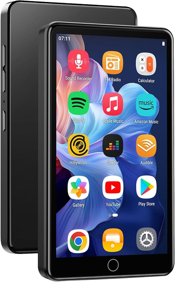 144GB MP3 Player with WiFi & Bluetooth, 4.02 MP4 Player with Spotify, Music Player for Kids, Android Music Player Preloaded with Speakers, Deezer, Play Store