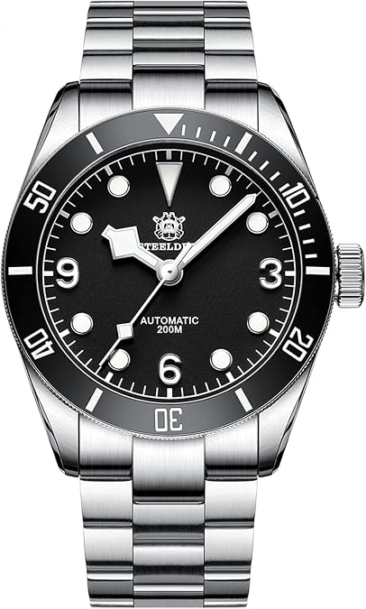 Steeldive SD1958, Black Bay, NH35, AR Sapphire, Lume, 200m Diving, BNIB