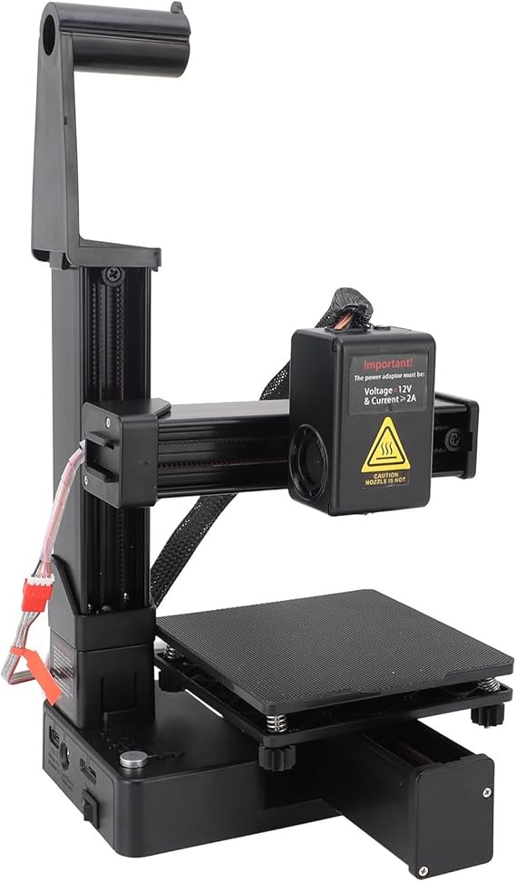 Mini 3D Printer, 3D Printing, High Precision, for Home, School, Office, Hobbyists, and Creative Projects, Black