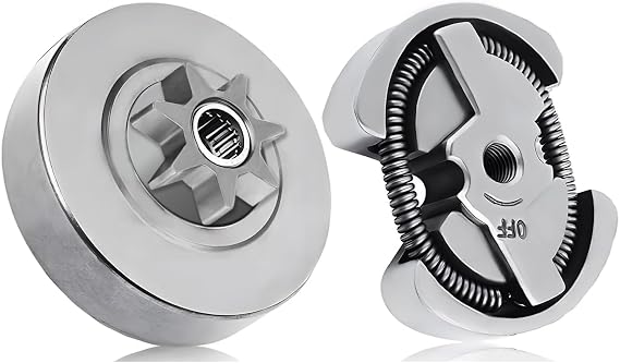 3/8"-7T Sprocket Clutch Drum Assembly Kit Fits for Husqvarna 136, 136LE, 137, 137E, 142E, 235, 240E, 36, 41, 141E, Fits for Poulan PP220, PP221, BH2660, 2155, 1950,1975, 2050LE Chainsaw 530014949