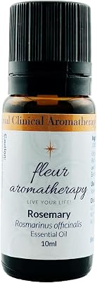Rosemary Cineole Essential Oil 10ml 100% Pure Rosmarinus officinalis Steam Distilled GCMS Tested Fresh, Herbaceous & Uplifting Aroma Therapeutic Quality Fleur Aromatherapy