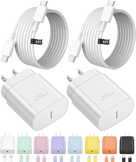 Type C Charger Fast Charging,USB C Charger,25W Samsung Charger Fast Charger