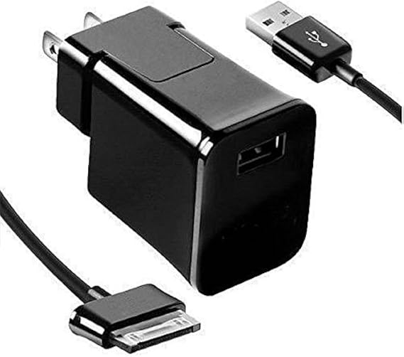 30-Pin USB Charger for Samsung Galaxy Tab 2 7.0"/7.7"/8.9"/10.1" & Note 10.1 Tablet (N8000/N8013) - Black