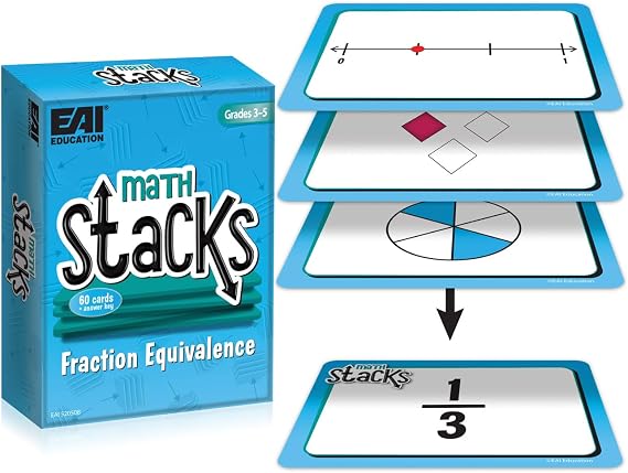 EAI Education Math Stacks Fraction Equivalence Game: Grades 3-5
