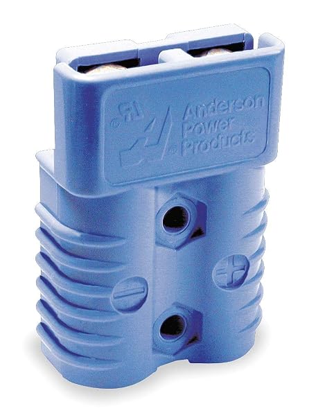 ANDERSON POWER 6321G1 Plug & Socket Connector, NO. of Contacts:2CONTACTS, Colour:Blue ROHS Compliant: YES, 2 Position, Contact Termination Type:Crimp, Gender:HERMAPHRODITIC, Connector MOUNTING:CAB