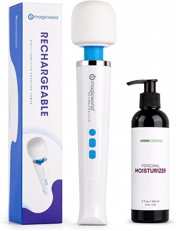 Magic Wand Rechargeable with Green Cosmos Personal Moisturizer - 8 oz