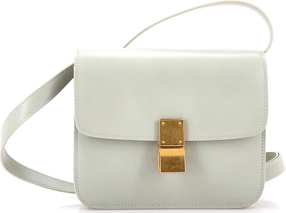 Pre-Loved Classic Box Bag Smooth Leather Teen, Green